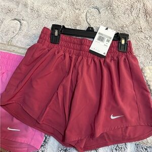 Nike Women's Athletic Red Shorts